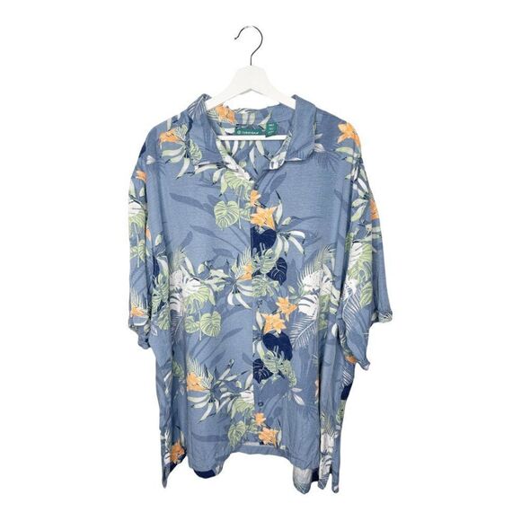Cubavera Other - CUBAVERA Floral Hawaiian Shirt Size 4 XL Tall 